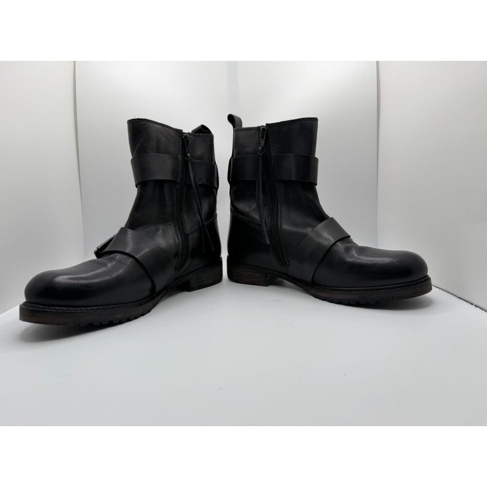 Vintage Foundry Co. Biker Bobbi Boots Women 8 Black Chunky Ankle Combat Shoes - Picture 7 of 16
